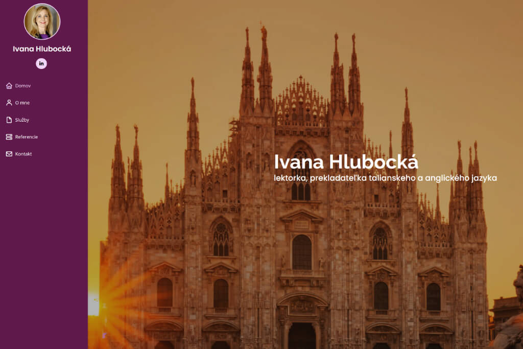 osobný profil www.ivanahlubocka.sk
