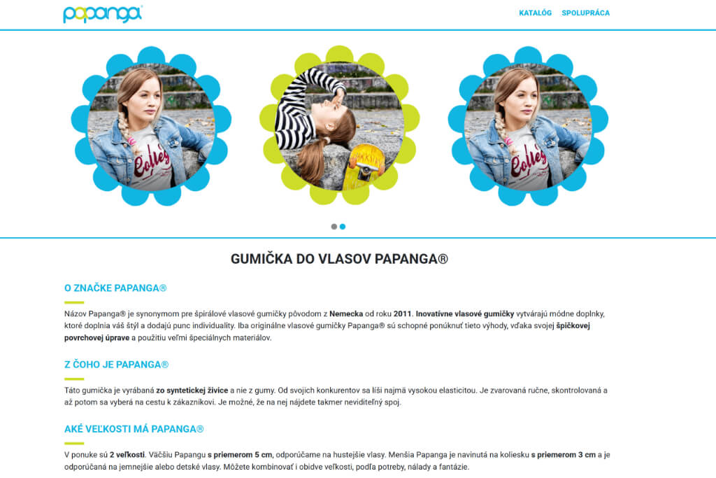 produktový katalóg www.original-papanga.sk
